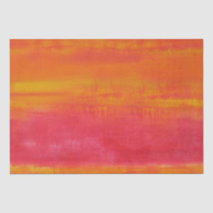 Stylish Pink Red Yellow Abstract Art Tissue Paper