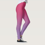 Stylish Pink to Purple Gradient Leggings<br><div class="desc">Stylish dark pink to light purple gradient adds a modern,  colourful look to your wardrobe.

To see the minimal ombré design on other items,  click the "Rocklawn Arts" link.

© Claire E. Skinner,  All Rights Reserved.</div>