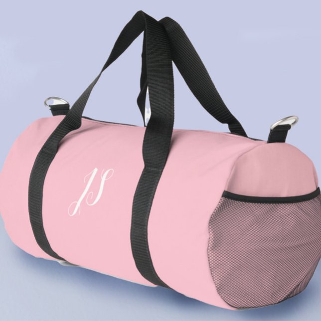 Stylish Pink Womens Custom Travel or Gym Duffle Bag (Creator Uploaded)