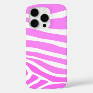 Stylish Pink Zebra Print iPhone 16 Pro Case