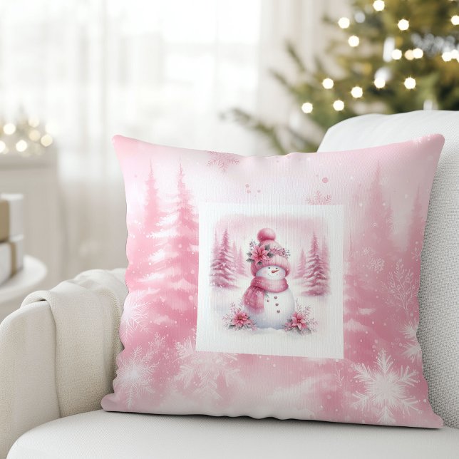 Stylish Pinkmas Cozy Winter Forest Kids Room Gift Cushion (Stylish Pinkmas Cozy Winter Forest Kids Room Pillow

)