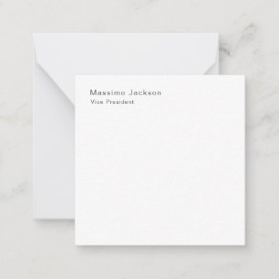 Stylish Plain Black & White Professional Modern Card
