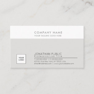 Stylish Plain Company Plain Modern Professional Business Card