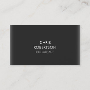 Stylish Plain Grey Attractive Business Card