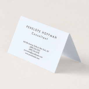 Stylish Plain Simple Professional Class Business Card
