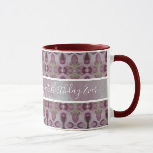 Stylish Plum and Grey Mug