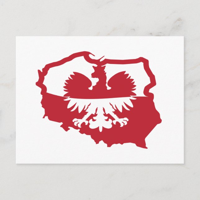 Stylish Poland Polska Flag     Postcard (Front)