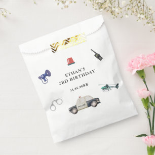 Stylish Police Kids Birthday Favour Bag