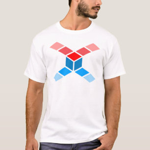 Stylish Polygon Letter X Monogram T-Shirt