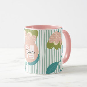 Stylish pretty pattern Birthday gift Pastel Pink Mug