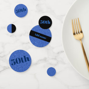 Stylish pretty personalised birthday confetti 50th