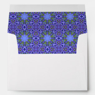 Stylish print inside elegant custom back flap envelope