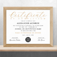 Stylish Professional Certificate Logo Calligraphy