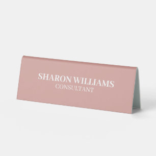 Stylish Professional Dusty Rose Minimalist Table