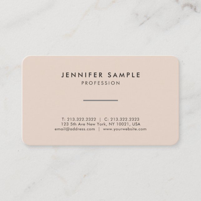 Stylish Professional Elegant Colours Modern Design Business Card (Front)