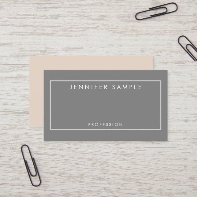Stylish Professional Elegant Colours Modern Design Business Card (Front/Back In Situ)