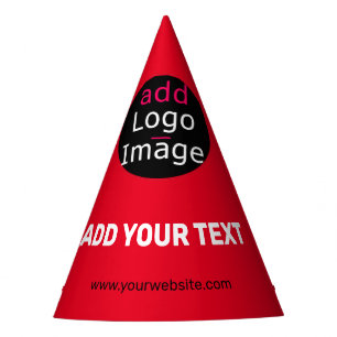 Stylish Professional Funny Custom Business Red Party Hat