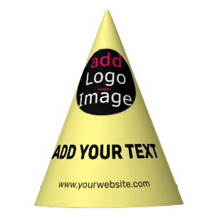 Stylish Professional Funny Custom Business Yellow Party Hat