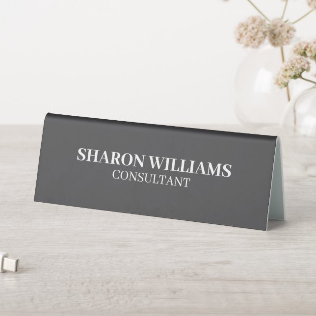 Stylish Professional Grey White Minimalist Table (In SItu (Table))