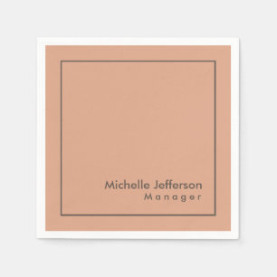 Stylish Professional Minimalist Napkin