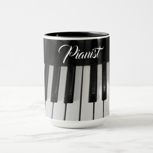  Stylish Professional Pianist  Mug (Center)