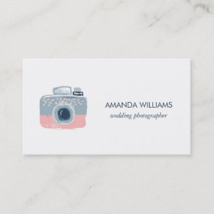 Stylish Professional Wedding Photographer Business Card