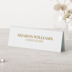 Stylish Professional White Gold Simple Minimal