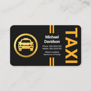 Stylish Professional Yellow Lines Business Card