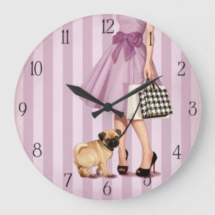 Stylish promenade large clock