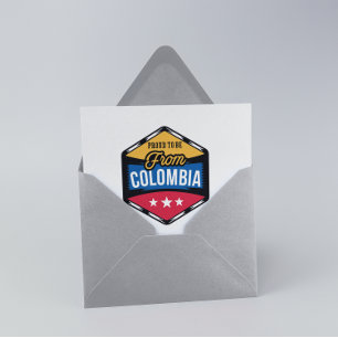 Stylish Proud to be from Colombia Postcard