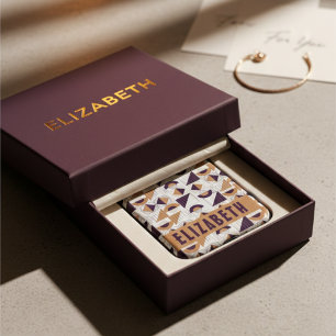 Stylish Purple and gold modern Abstract aesthetitc