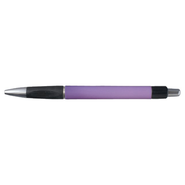 Stylish Purple Custom Monogram Name Ballpoint Pen (Front)