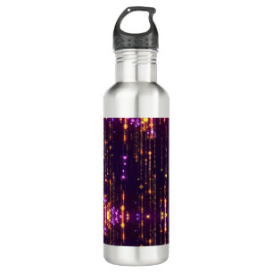 Stylish Purple Glitter Gold Mogern Sparkl 710 Ml Water Bottle