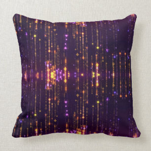 Stylish Purple Glitter Gold Mogern Sparkl  Cushion