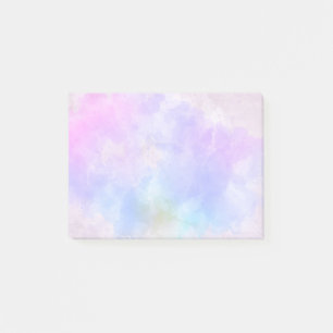 Stylish Purple Pink Blue Abstract Watercolor Post-it Notes
