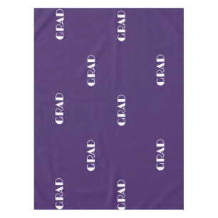 Stylish purple typography tablecloth