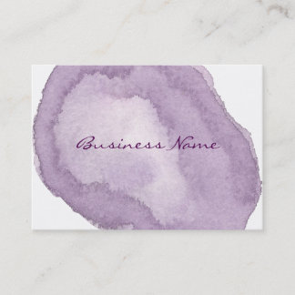 Stylish Purple Watercolor Business Card
