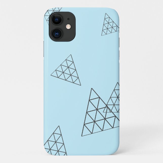 Stylish Pyramid Triangle Shapes Pastel Case-Mate iPhone Case (Back)