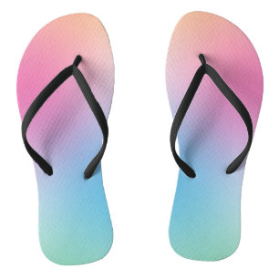 Stylish Rainbow Colours Elegant Pink Red Yellow Thongs