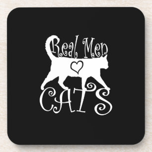 Stylish Real Men Love Cats Coaster
