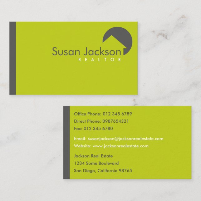 Stylish Realtor Business Card (Front/Back)