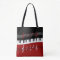 Stylish Red Black White Piano Keys and Notes