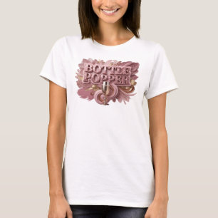 Stylish Red BOTTLE POPPER Print T-Shirt