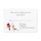 Stylish Red Cardinals Wedding RSVP Card