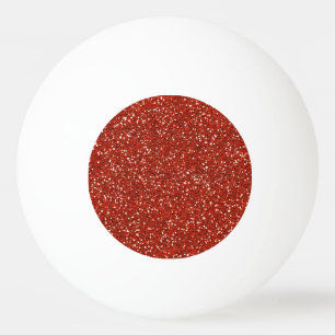 Stylish  Red Glitter Ping Pong Ball