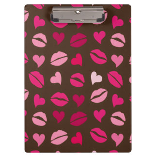 Stylish Red Heart Love Gift for Valentine’s Day Clipboard