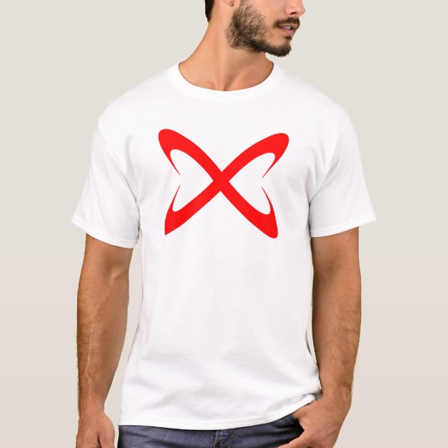 Stylish Red Letter X Monogram T-Shirt (Front)