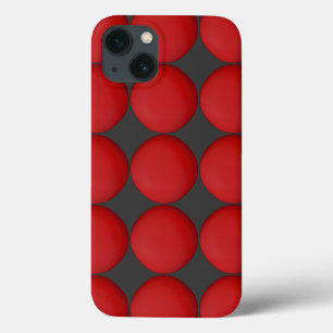 Stylish Red Pattern iPhone 13 Case