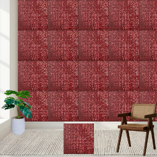Stylish Red Pink White Black Floor Wall Mural Ceramic Tile