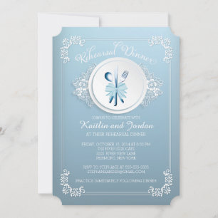 Stylish Rehearsal Dinner Party Invitation
